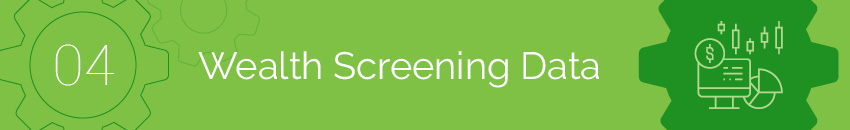 Wealth screening data provides valuable insights into whether potential donors are both willing and capable of giving to your nonprofit.