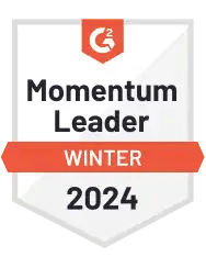 Badge: G2 Momentum Leader Winter 2024